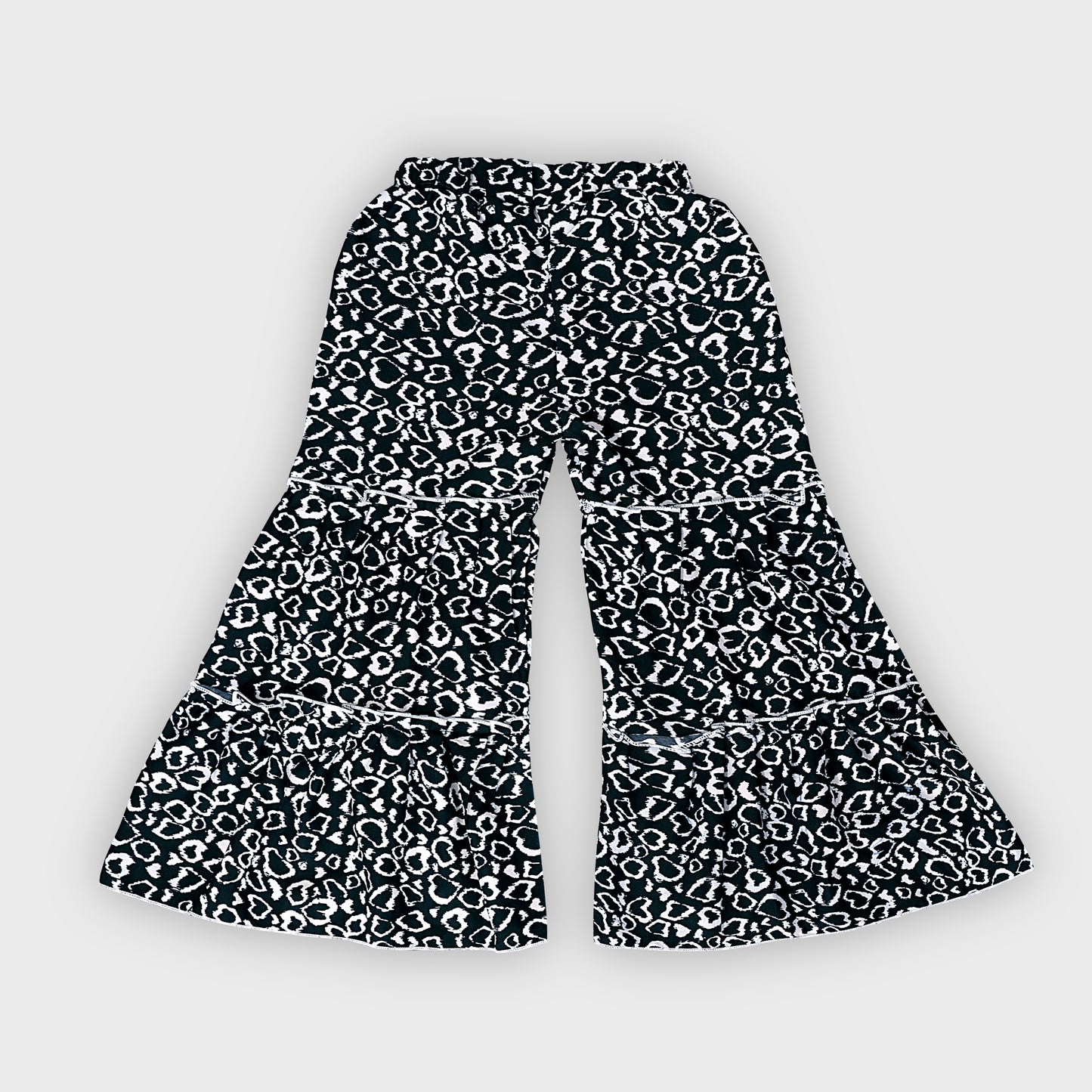 Girls Black Culottes Set - 2238