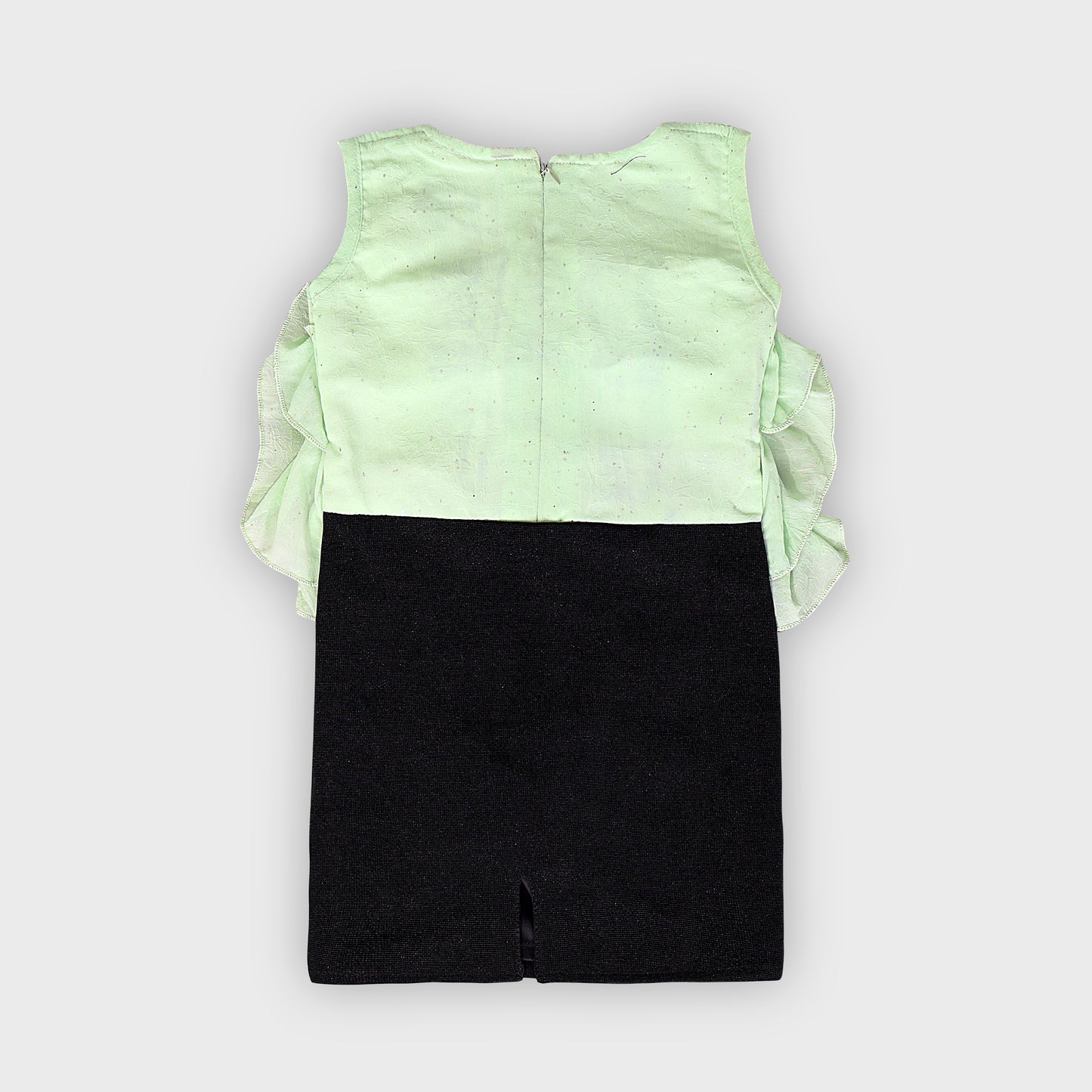 Girls Green Dress - 2676