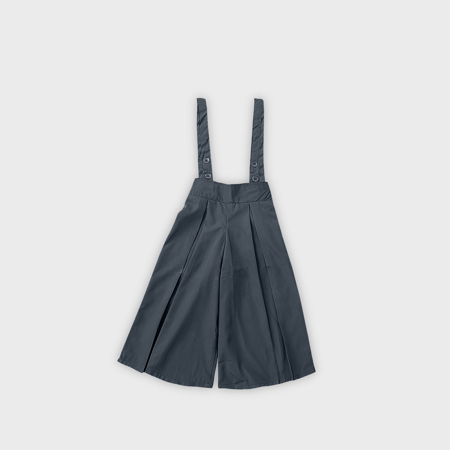 Girls Grey Dungree Set - 2688