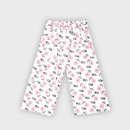 Girls Pink Culottes Set - 2233
