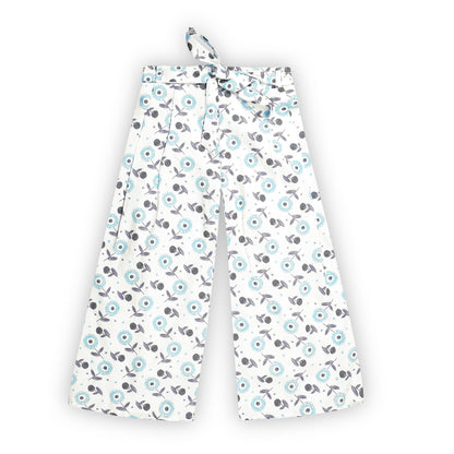 Girls Blue Culottes Set - 2233