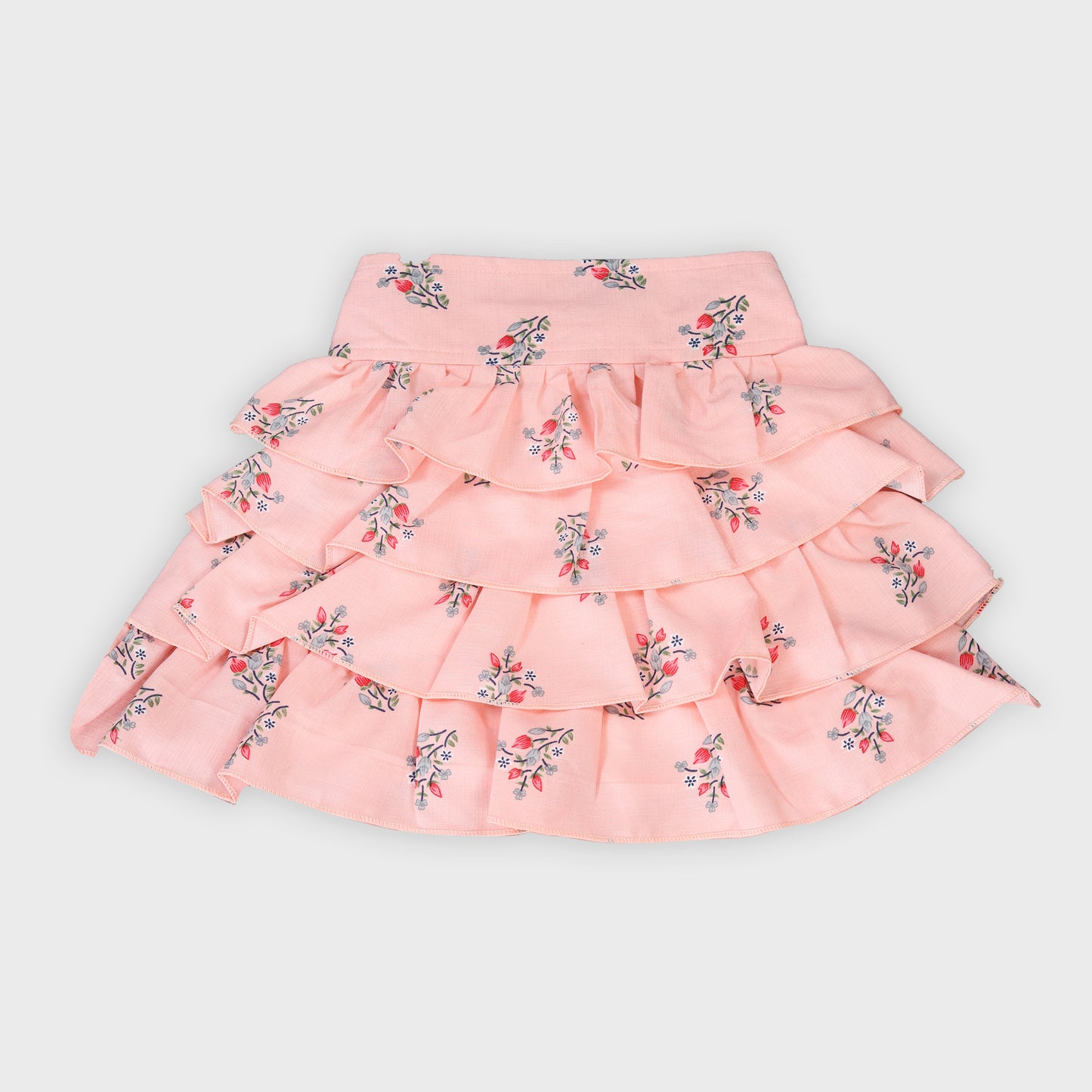 Girls Skirt Set - PEACH 2721