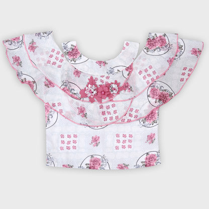 Girls Skirt Set  - PINK 2659-A