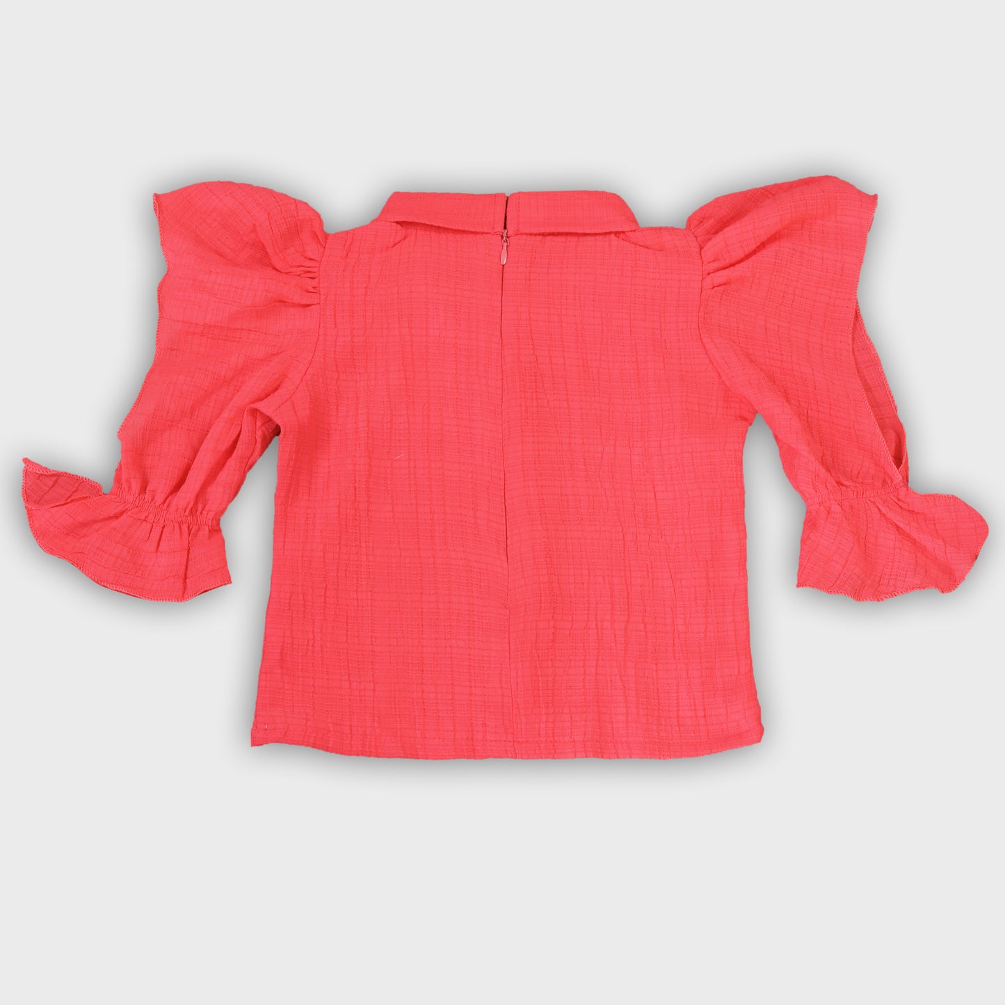 Girls Denim Skirt Set - RED 2737