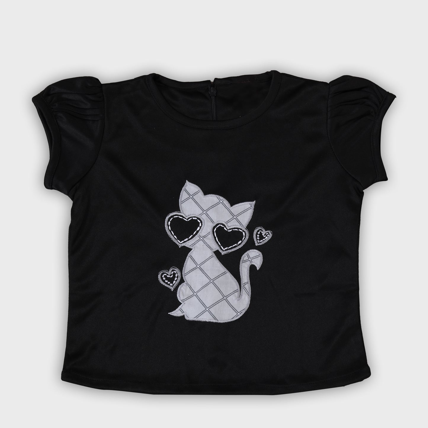 Girls Cotton Skirt Set- Black 2744