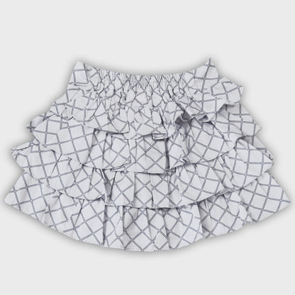 Girls Cotton Skirt Set- Black 2744