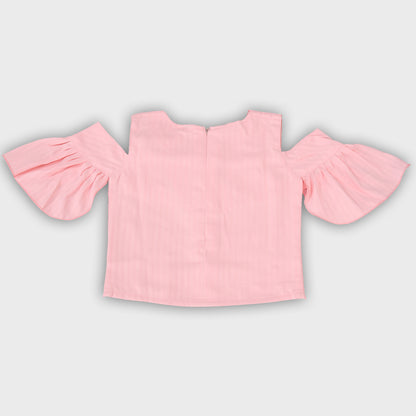 Girls Skirt Set - PEACH  2698