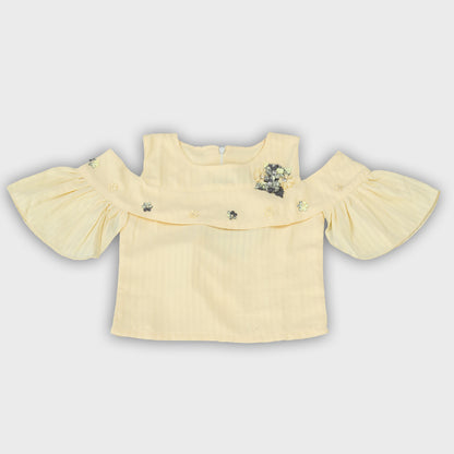 Girls Skirt Set  - LEMON 2698