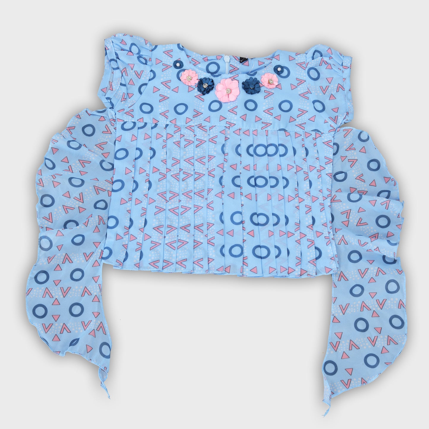 Girls Blue Skirt Set 2720