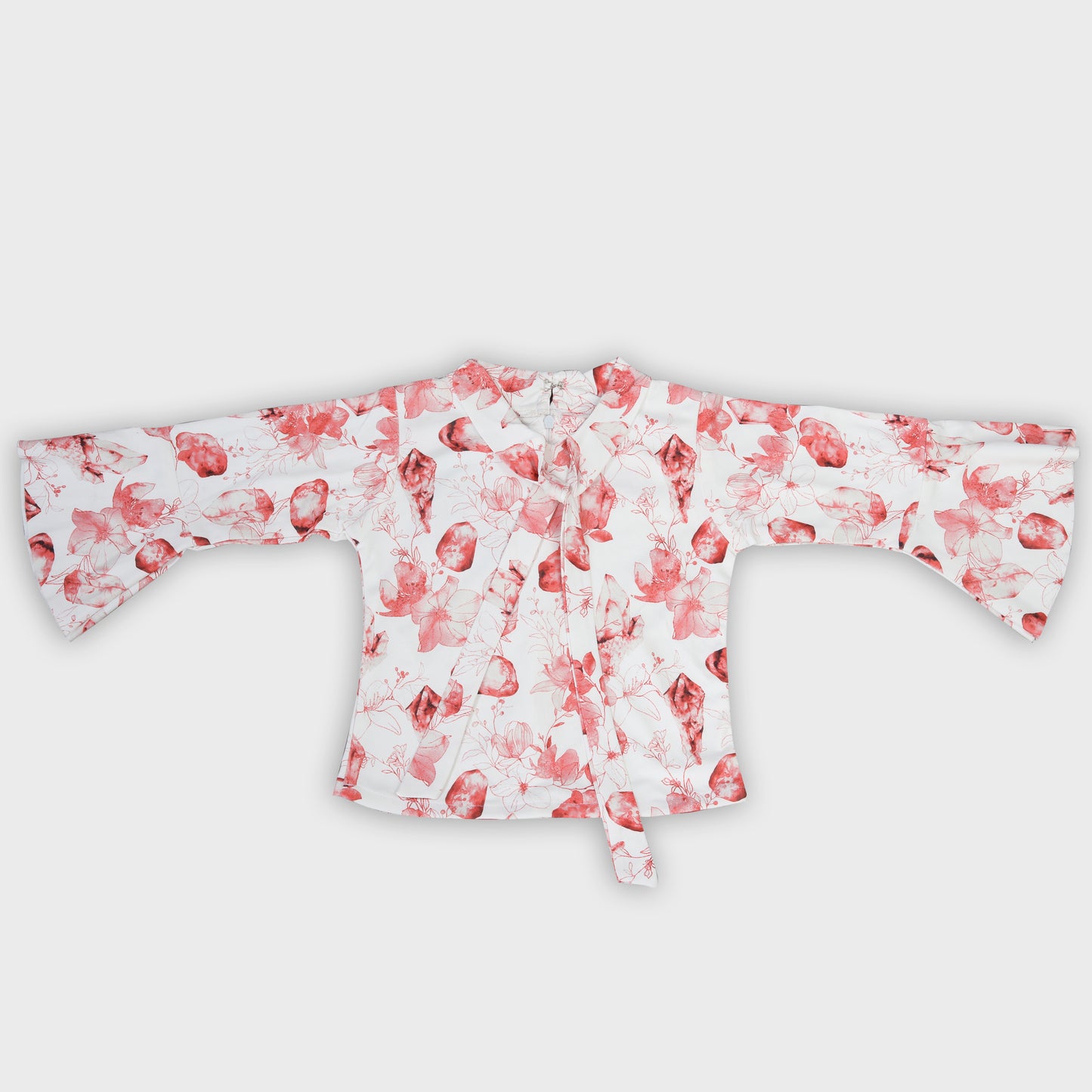 Girls Red Dungree Set - 2239