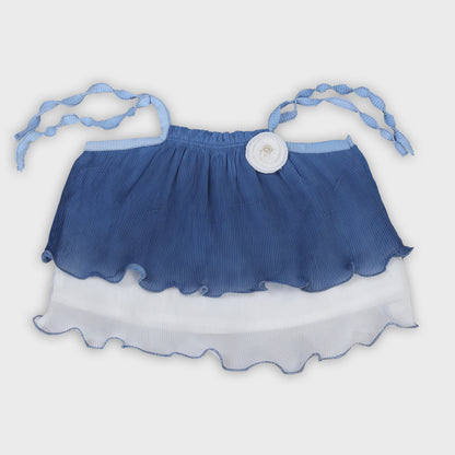 Girls Blue Skirt Set - 2707