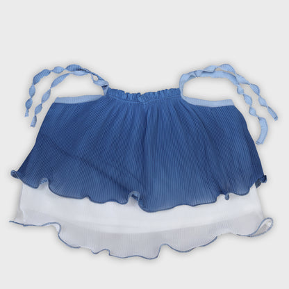 Girls Blue Skirt Set - 2707