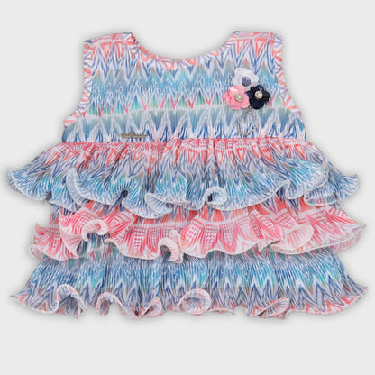 Girls Multicolor Capri Set - 2735