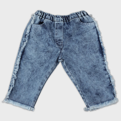 Girls Multicolor Capri Set - 2735