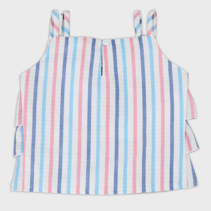 Girls Blue Capri Set - 2713