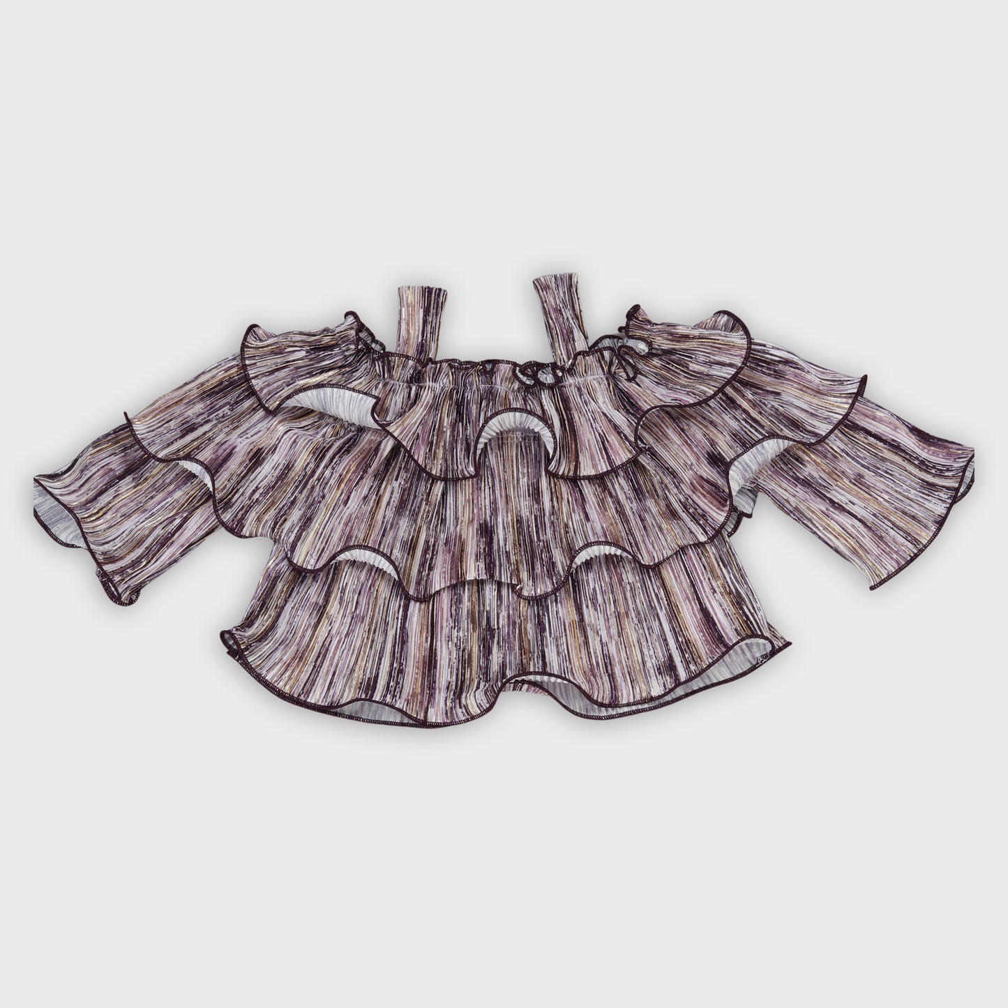 Girls Wine Capri Set - 2745