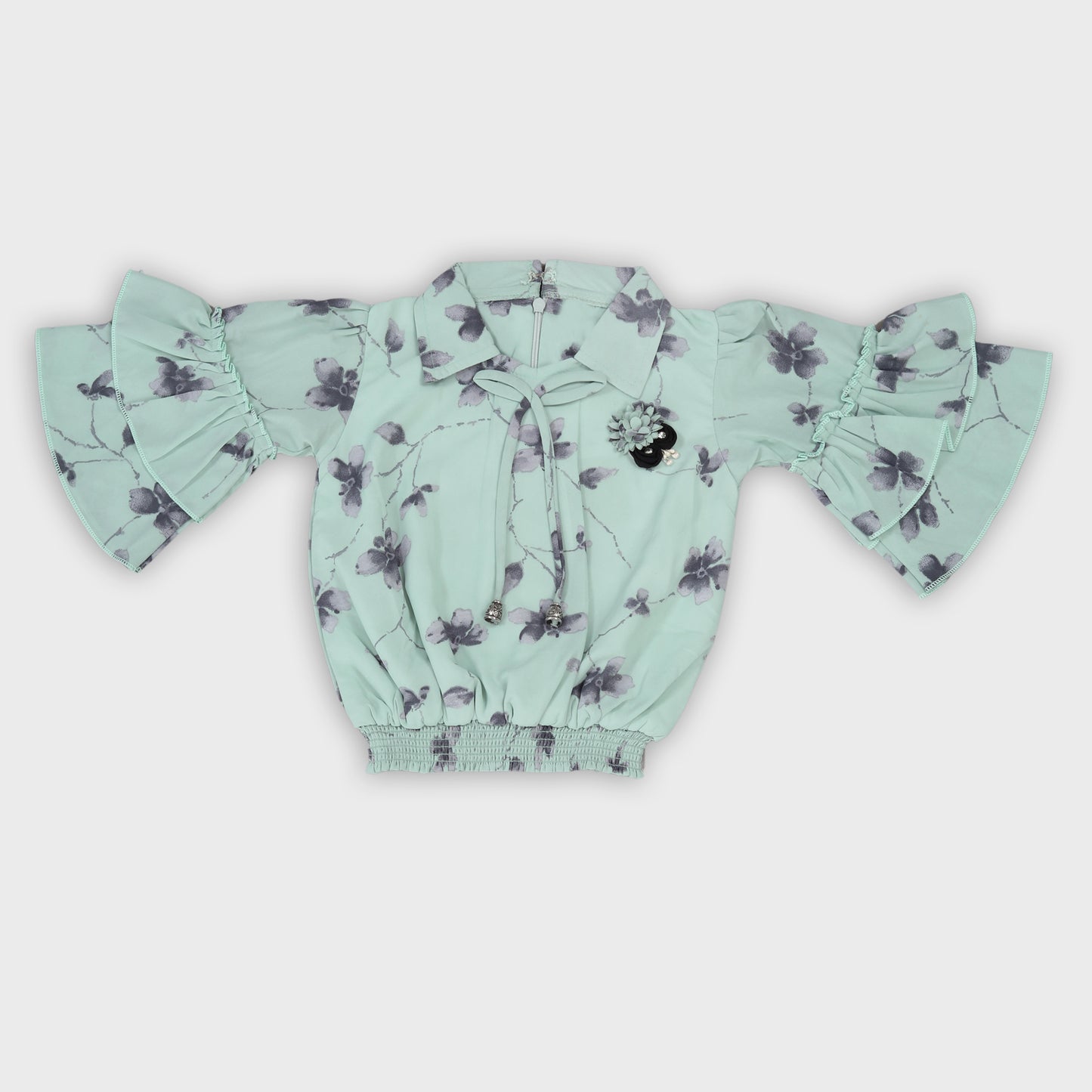 Girls Capri Set - GREEN  2733