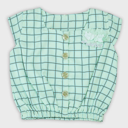 Girls Shorts Set - GREEN  2686