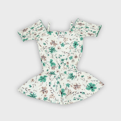 Girls Green Jumpsuit Set - 2709