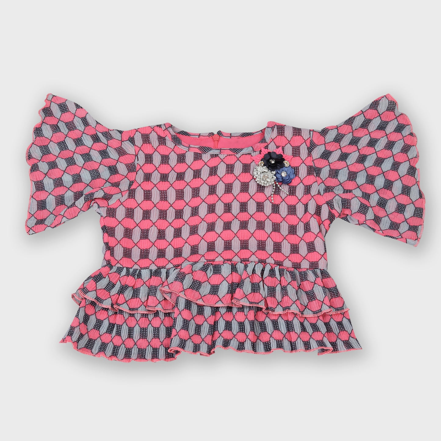 Girls Shorts Set - RED 2695