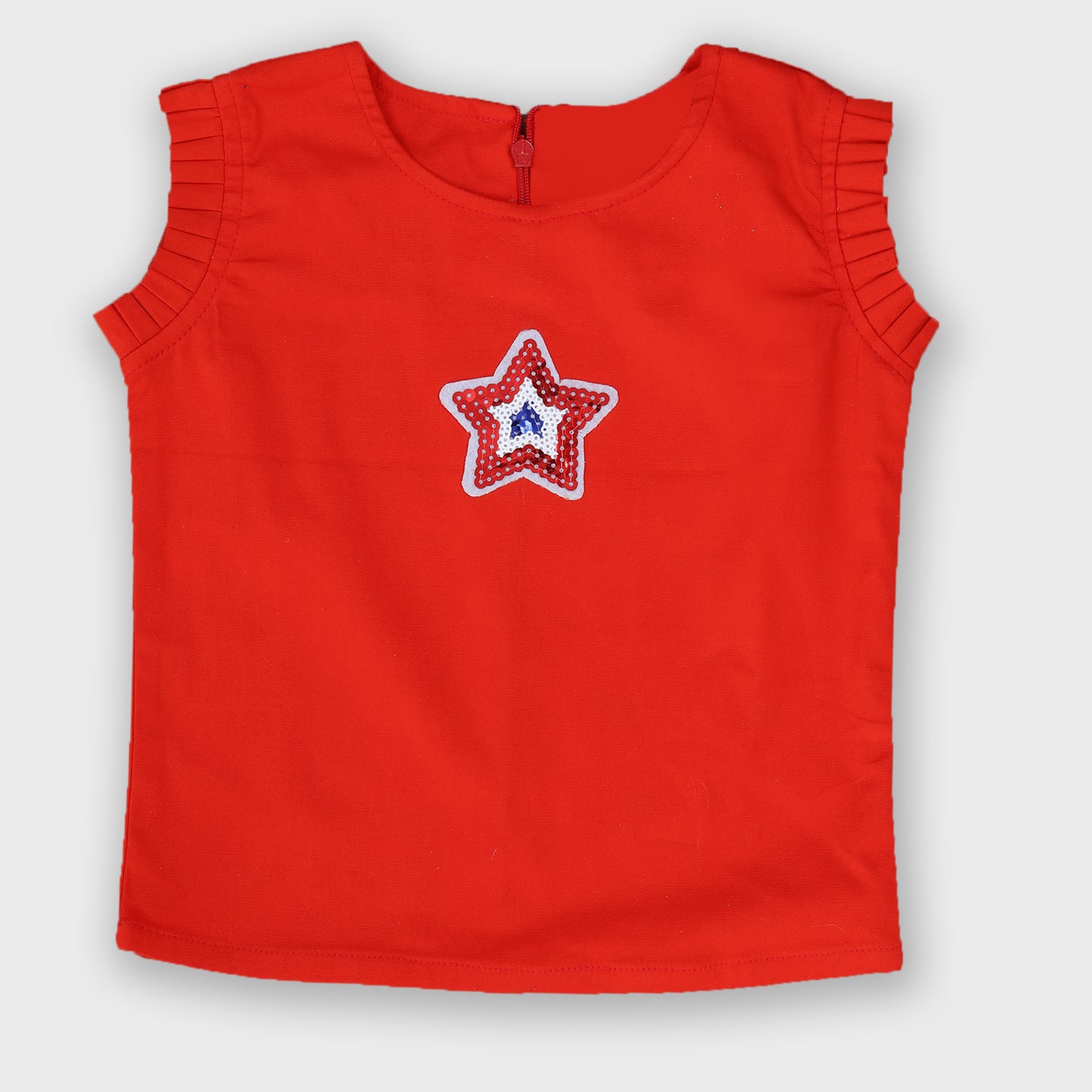 Girls Dungree Set - RED 2689