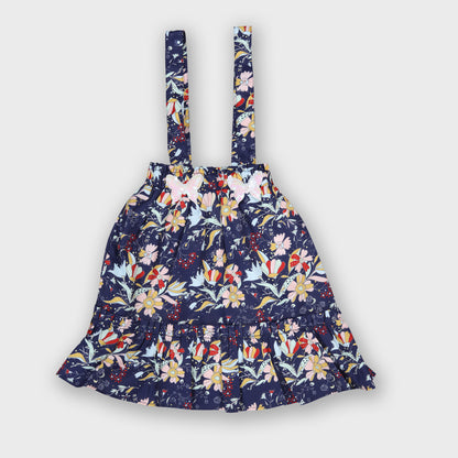 Girls Dungree Set - RED 2689