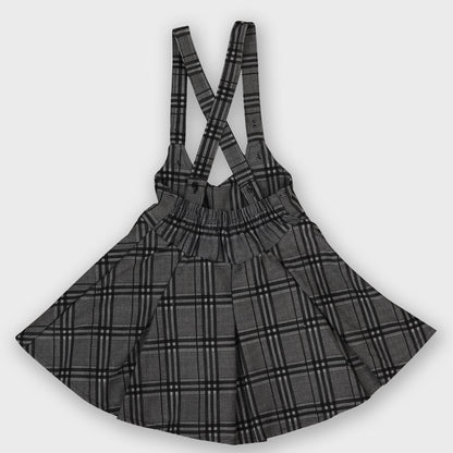 Girls Black Dungree Set - 2234