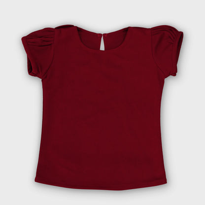 Girls Dungree Set - MAROON 2738