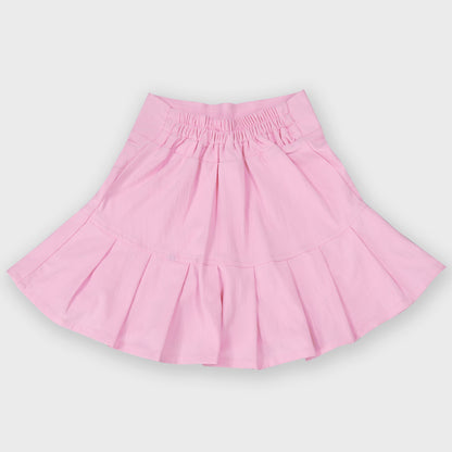 Girls Pink Skirt Set - 2683