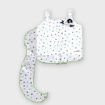 Girls green Shorts Set  - 2739