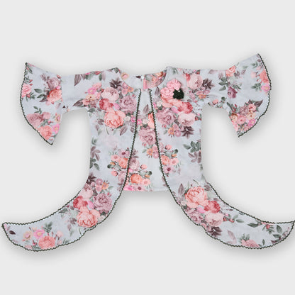 Girls Peach Skirt Set - 2683