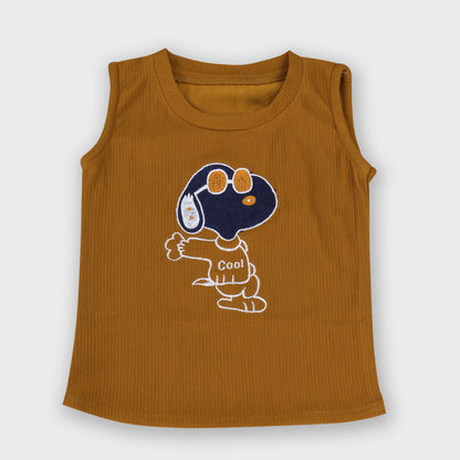 Girls Shorts Set - MUSTARD 2623-A