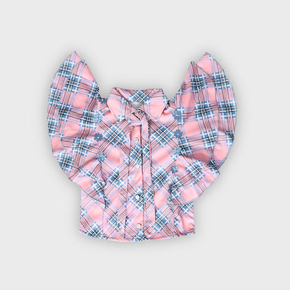 Girls Blue Culottes Set - 2230