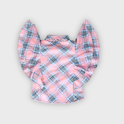 Girls Blue Culottes Set - 2230