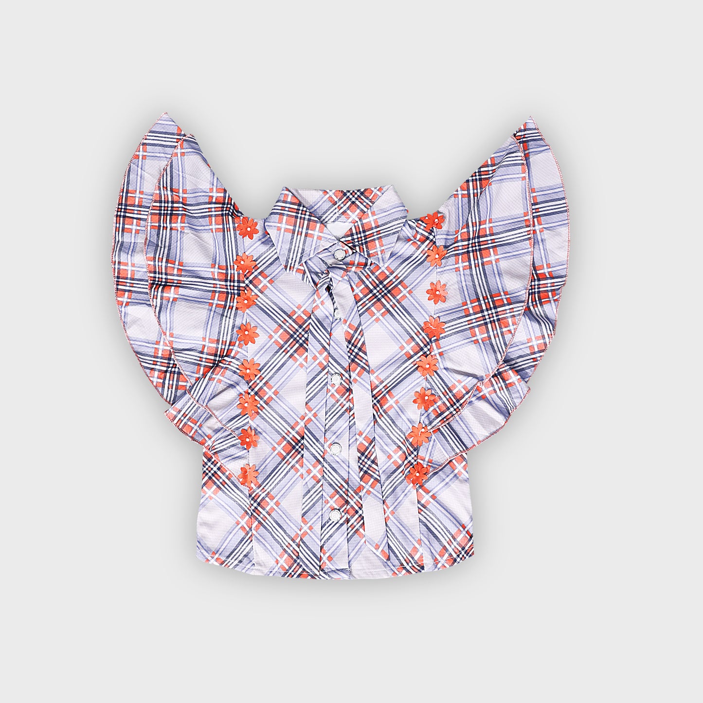 Girls Orange Culottes Set - 2230