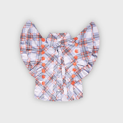 Girls Orange Culottes Set - 2230