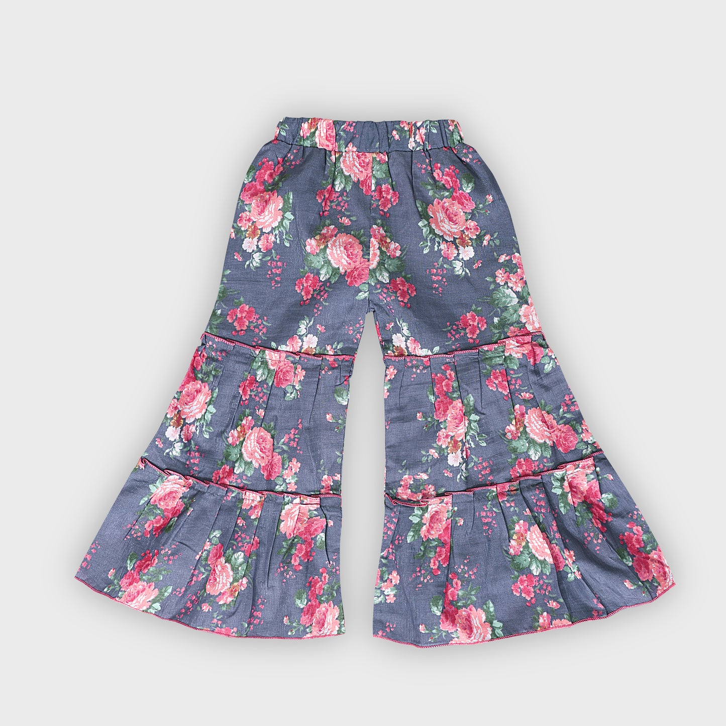 Girls Grey Culottes Set - 2235