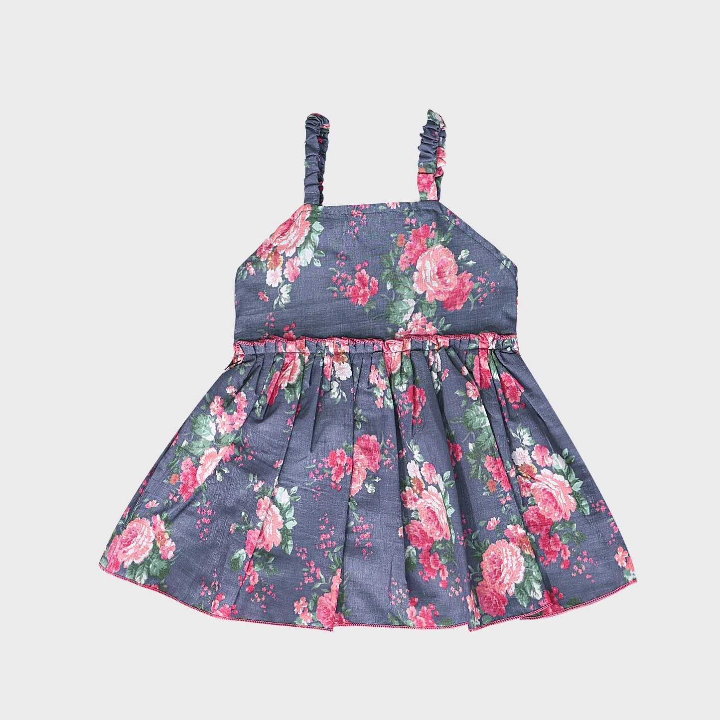 Girls Grey Culottes Set - 2235