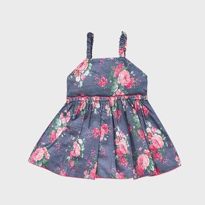 Girls Grey Culottes Set - 2235