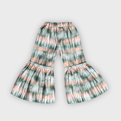 Girls Green Culottes Set - 2236