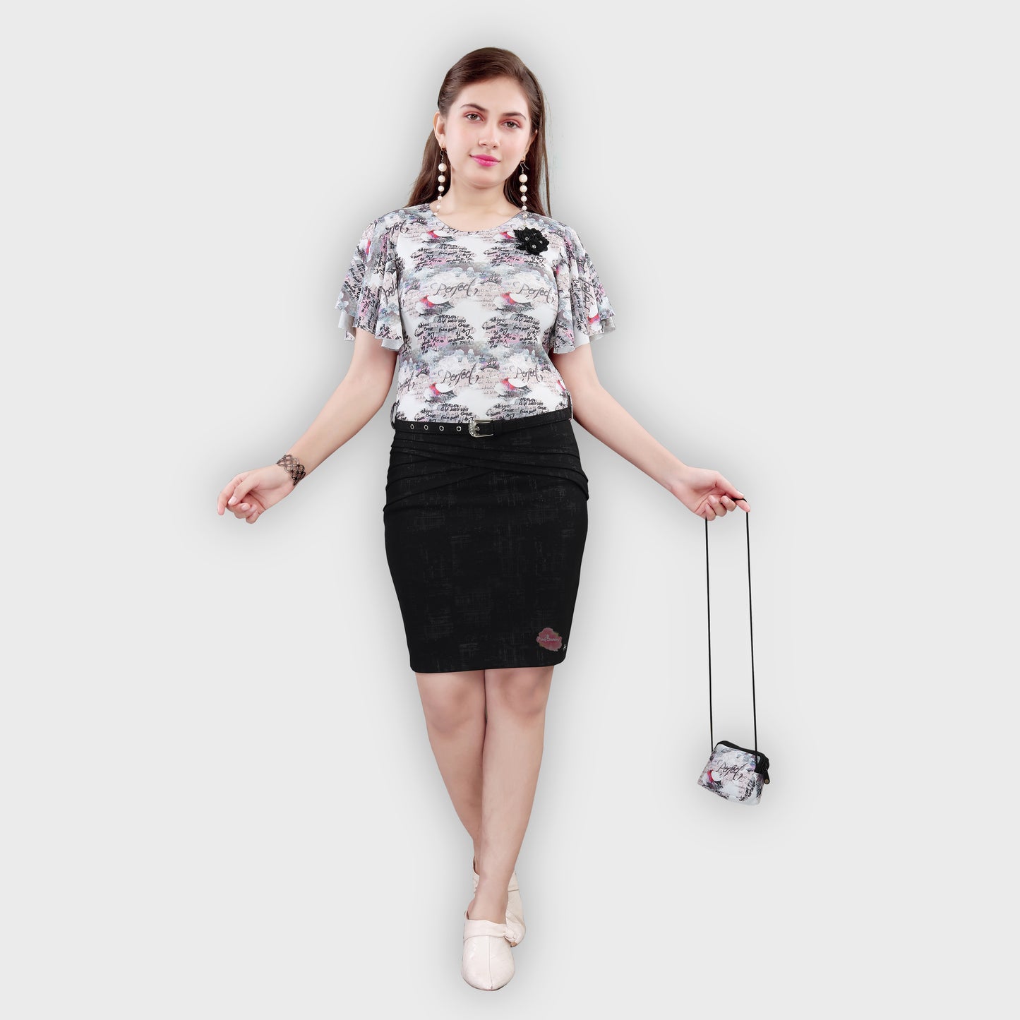 Girls Cream Dress - 2237