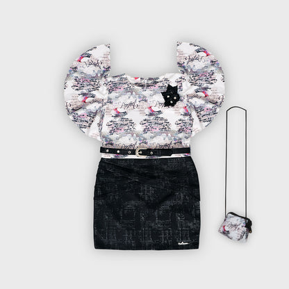 Girls Cream Dress - 2237