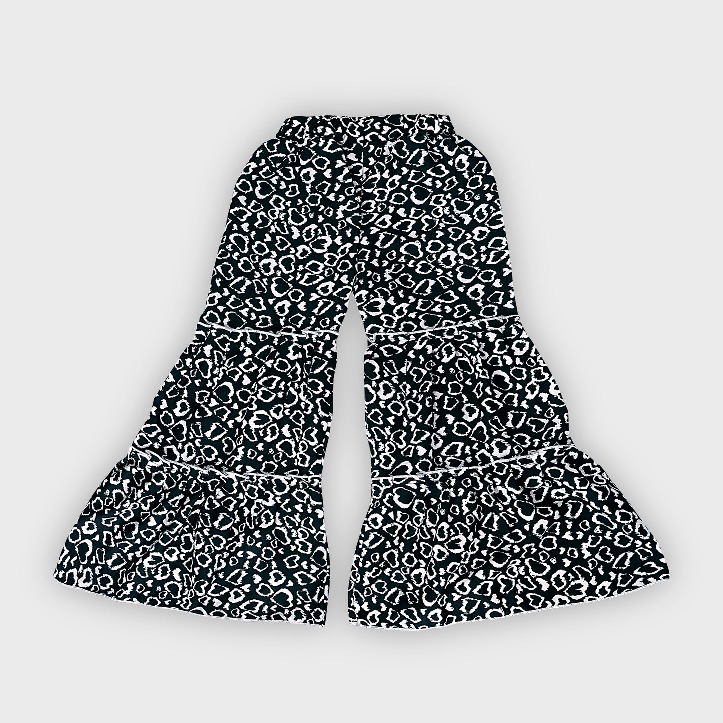 Girls Black Culottes Set - 2238