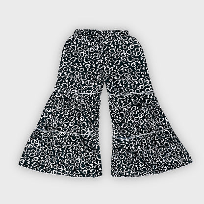 Girls Black Culottes Set - 2238