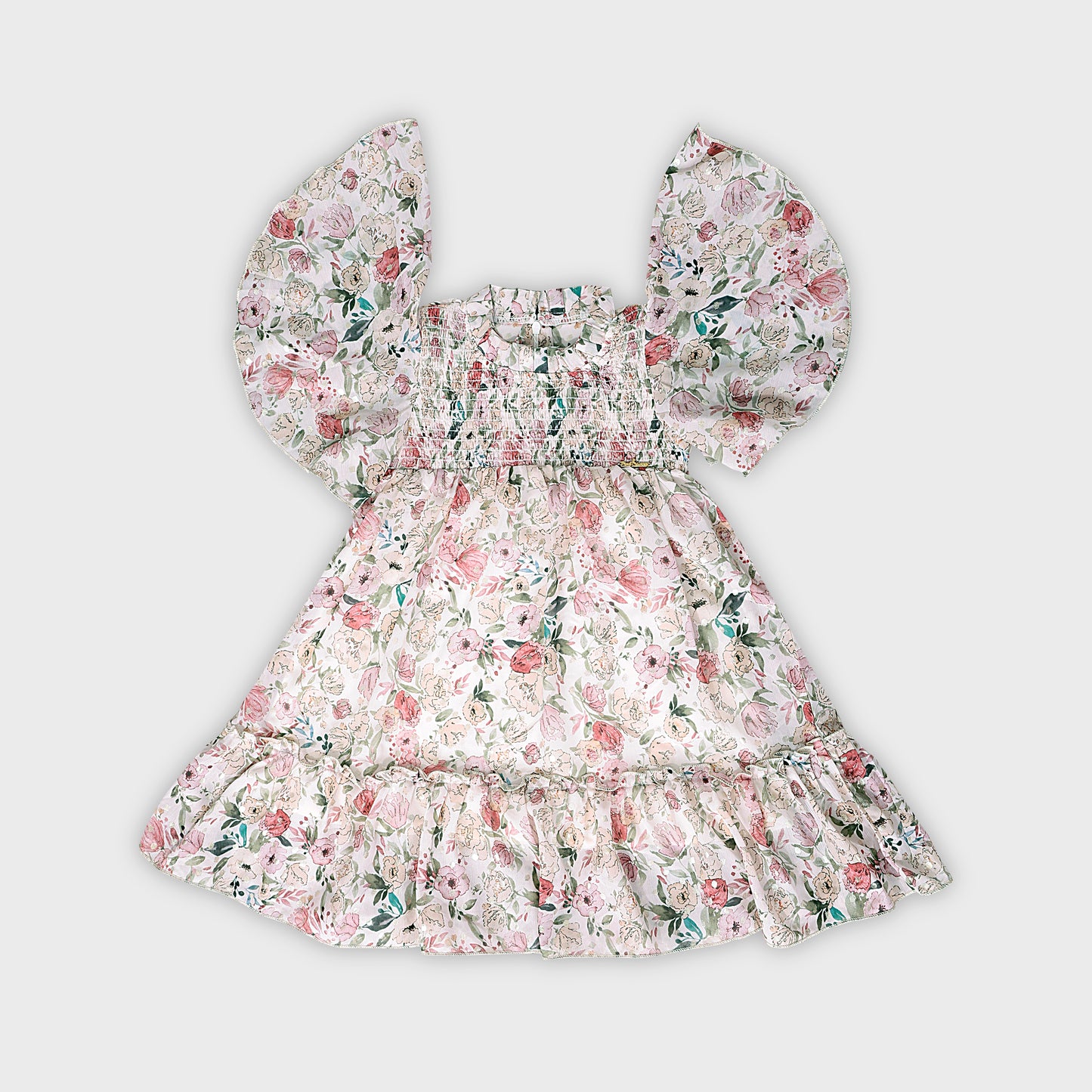 Girls Peach Dress - 2241