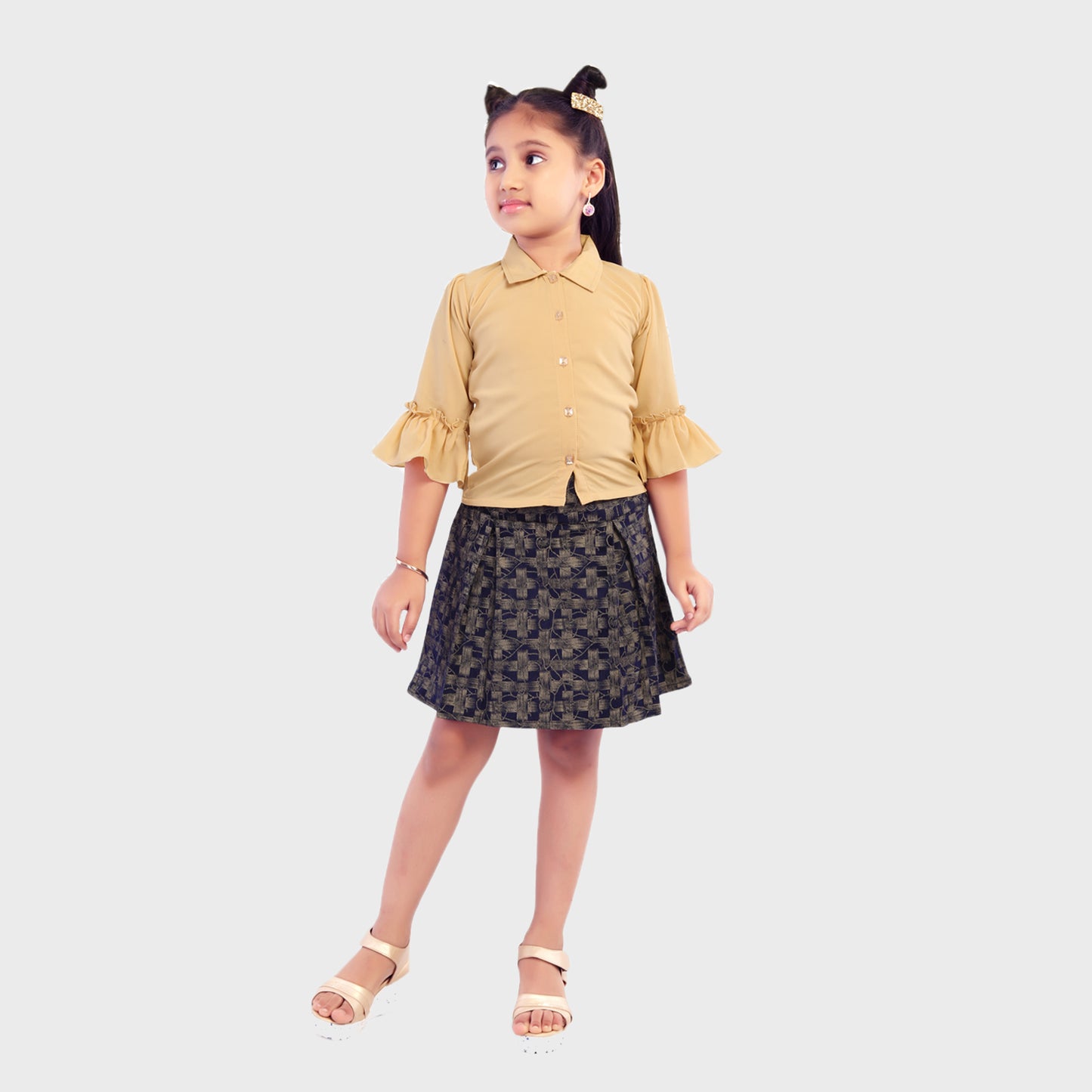 Girls Dungree Set - FONE  2673