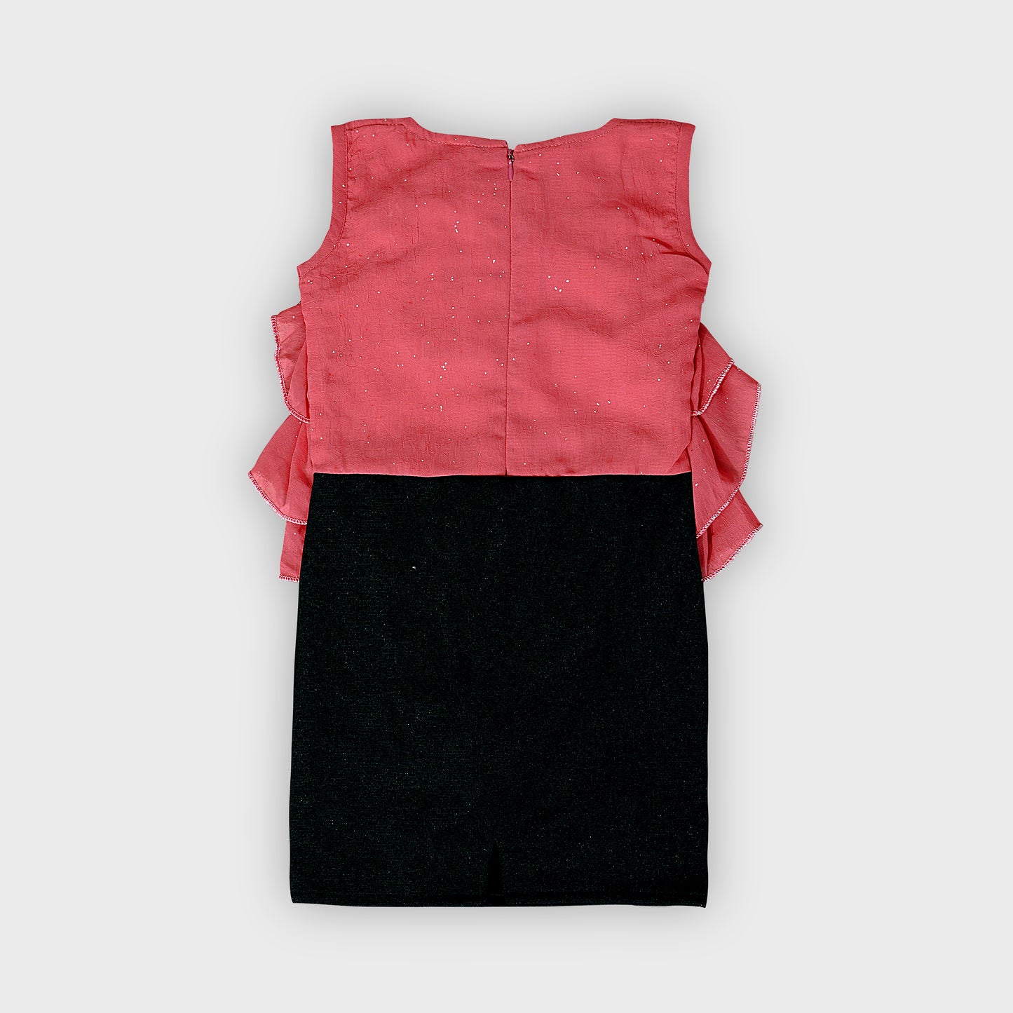 Girls Peach Dress - 2676