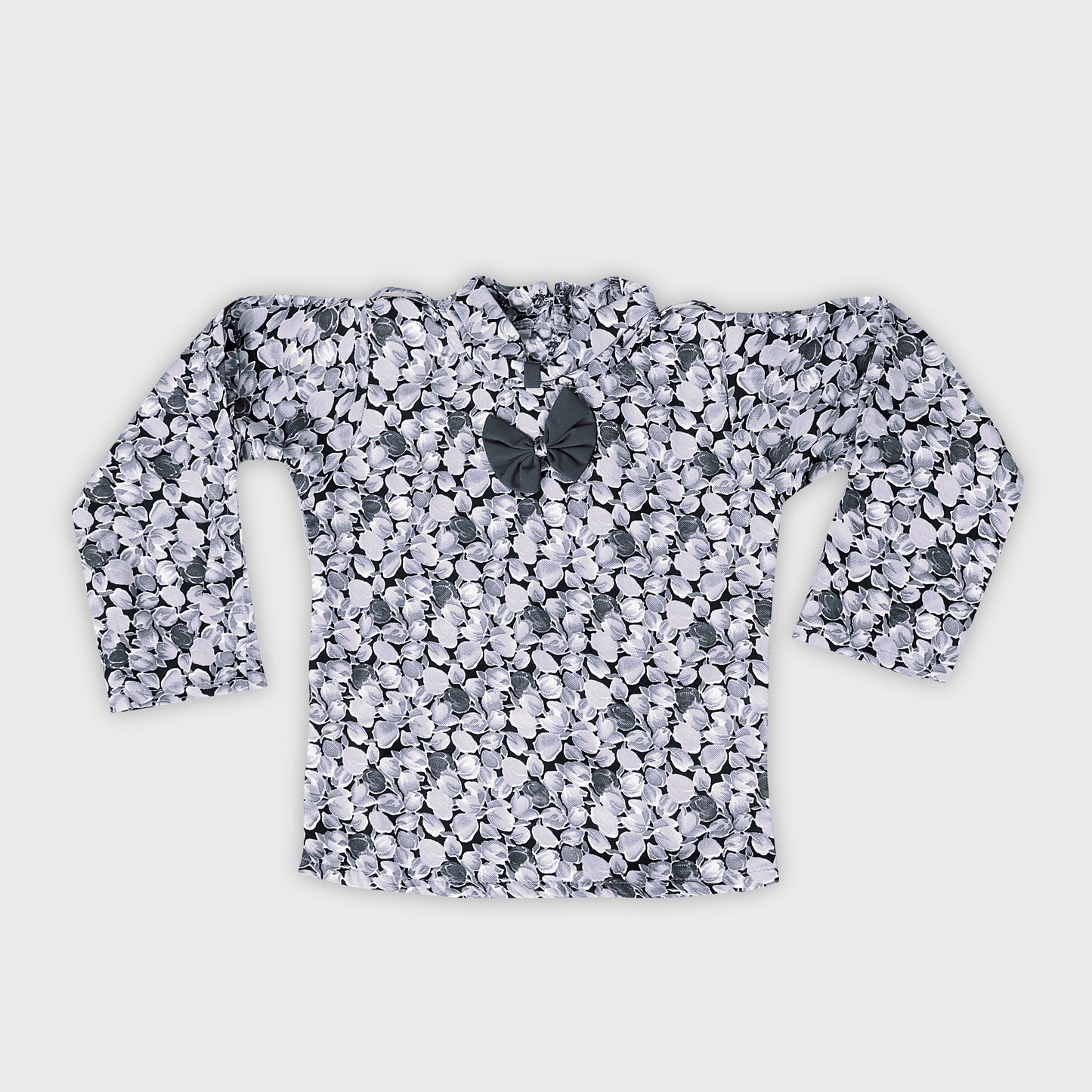 Girls Grey Dungree Set - 2688