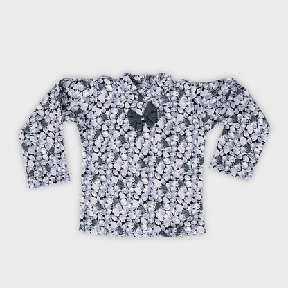 Girls Grey Dungree Set - 2688