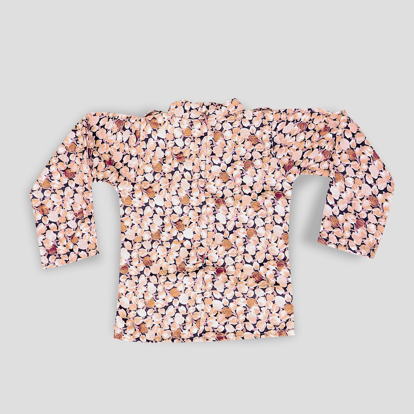 Girls Peach Dungree Set- 2688